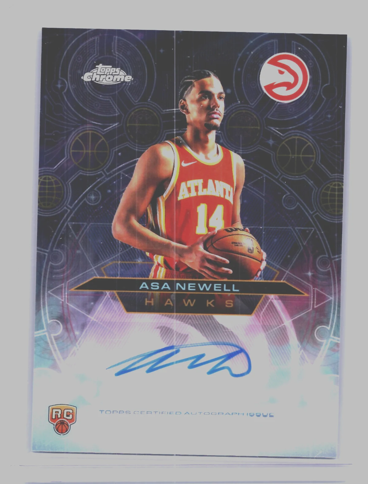 Asa Newell 2025 Topps Chrome Basketball card