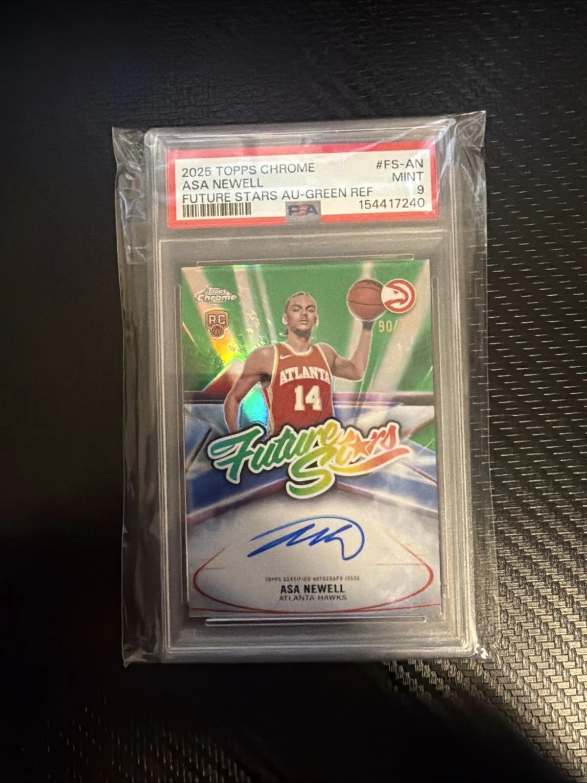 Asa Newell 2025 Topps Chrome Basketball card