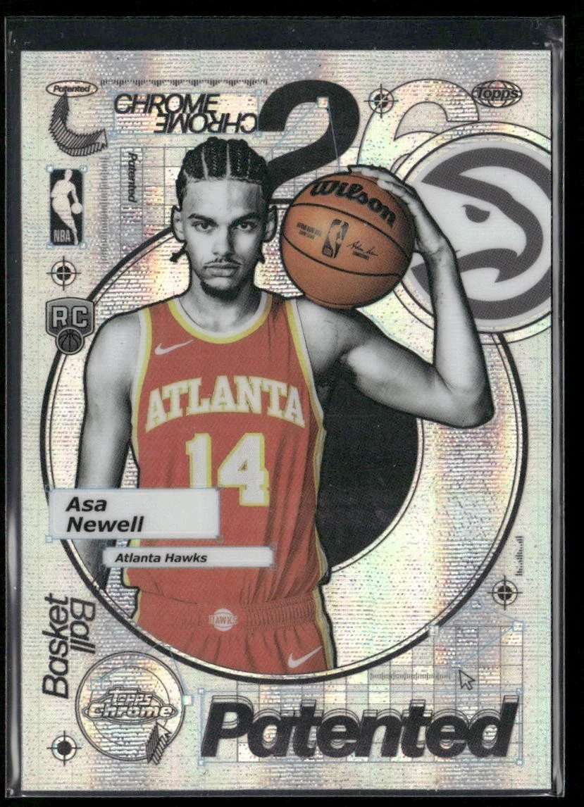 Asa Newell 2025-26 Topps Chrome card