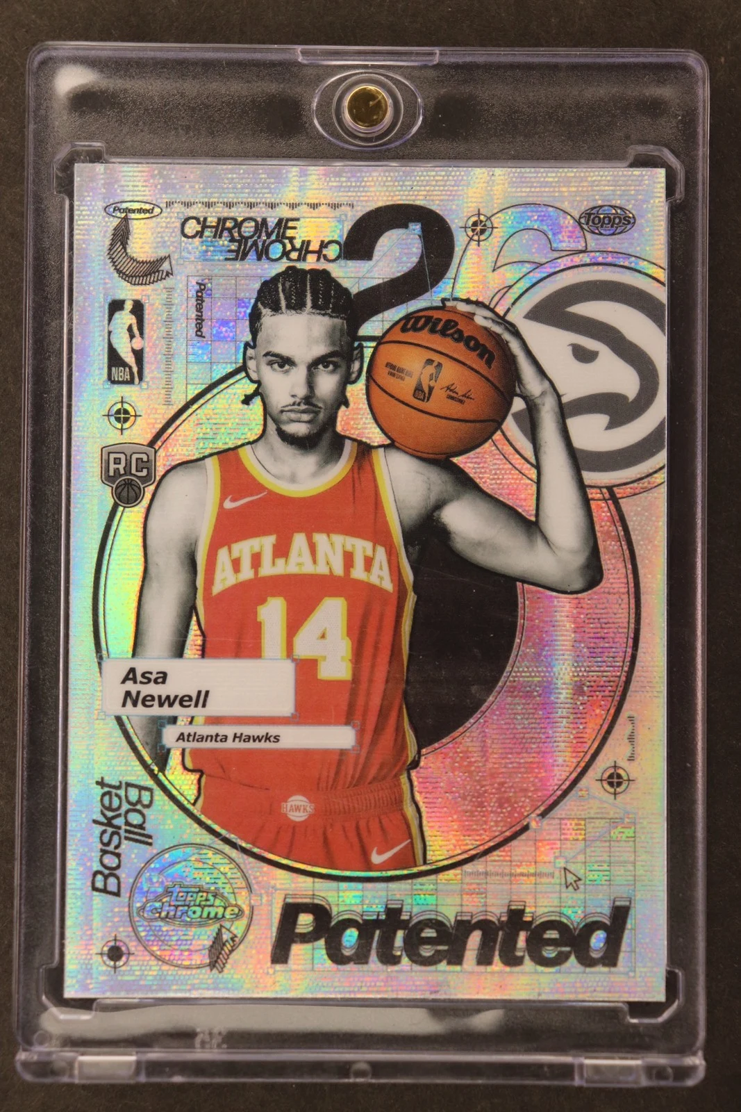 Asa Newell 2025 Topps Chrome Basketball card