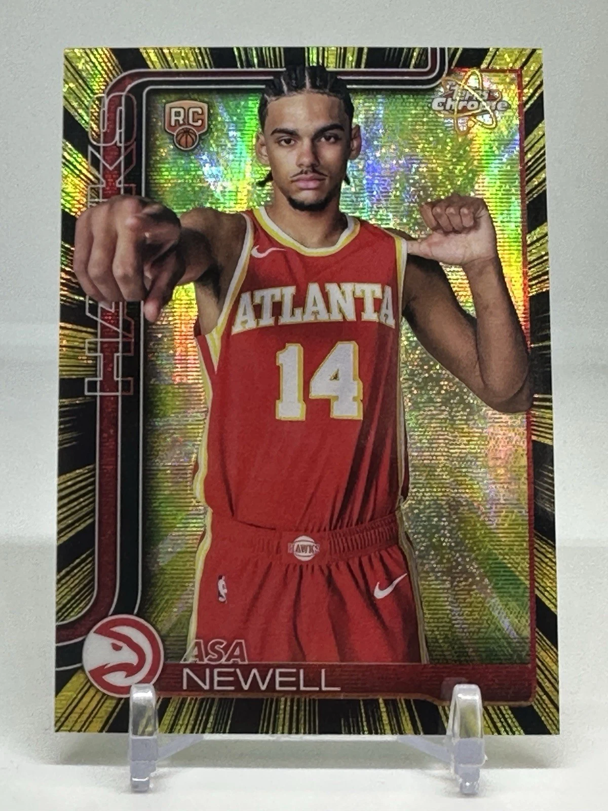 Asa Newell 2025-26 Topps Chrome card