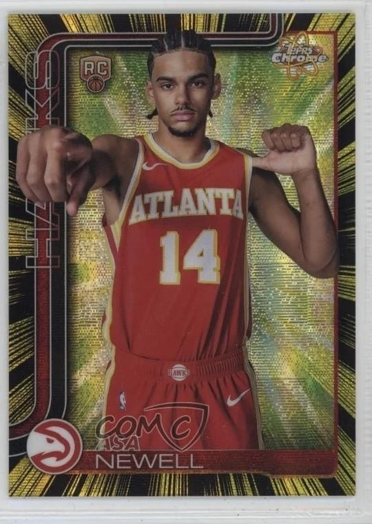 Asa Newell 2025 Topps Chrome Basketball card