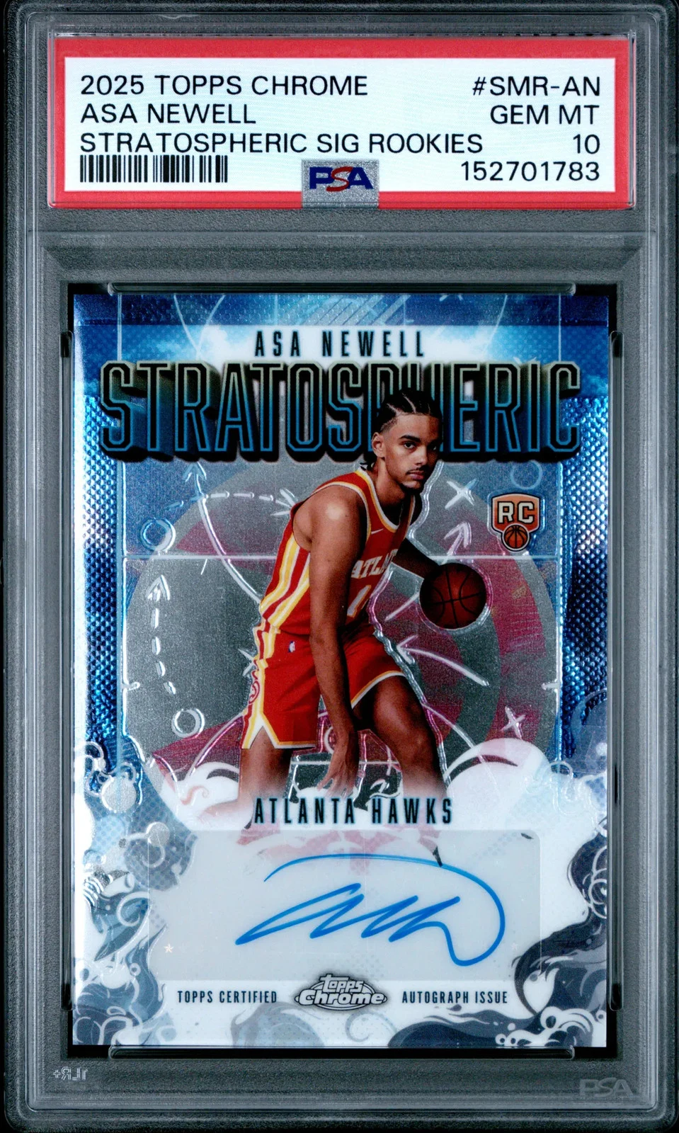 Asa Newell 2025 Topps Chrome Basketball card