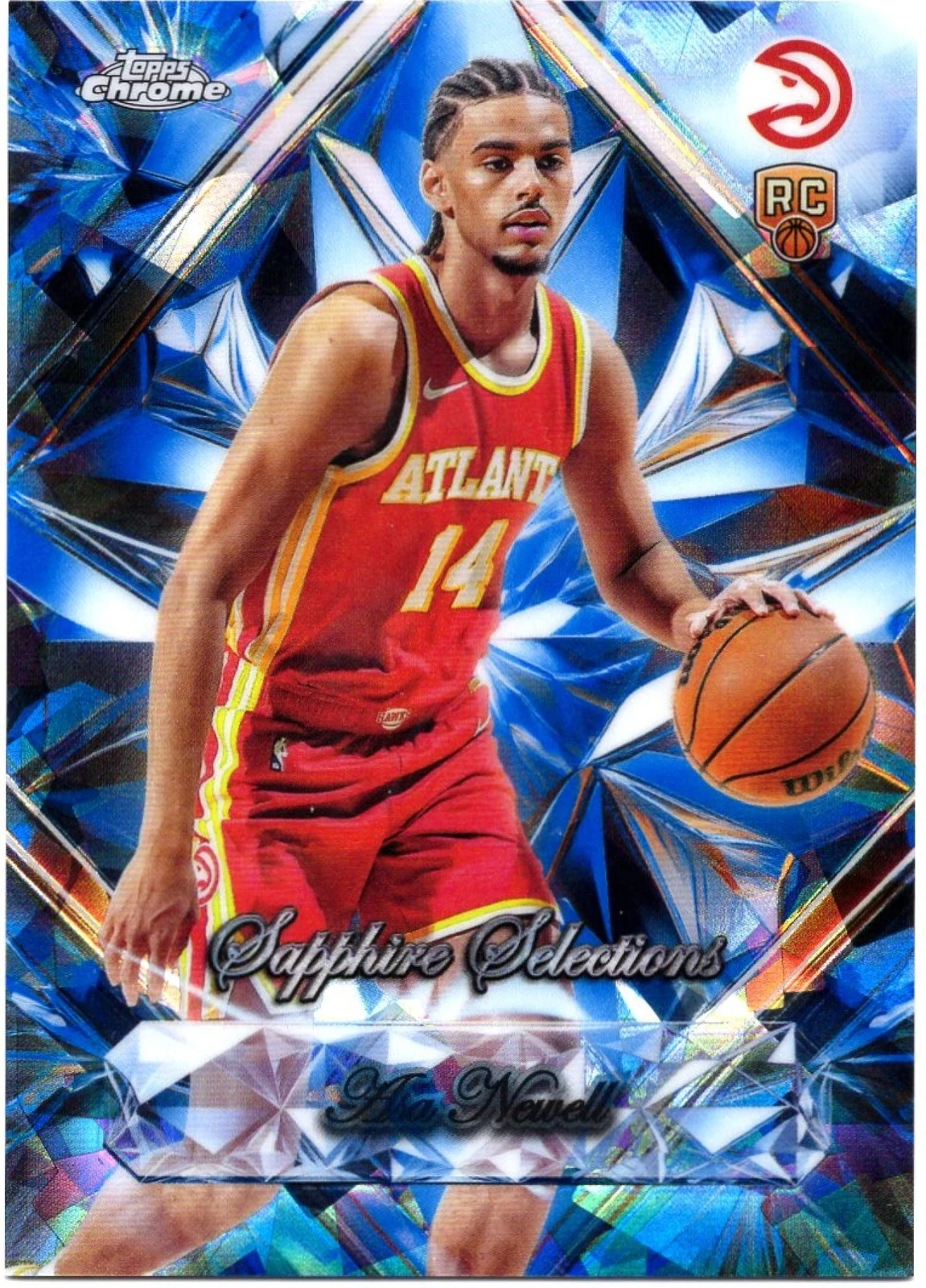 Asa Newell 2025-26 Topps Chrome card