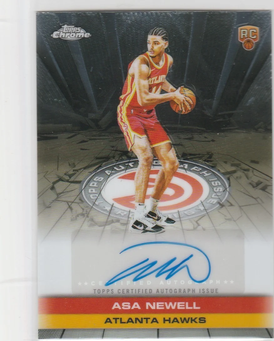 Asa Newell 2025-26 Topps Chrome card