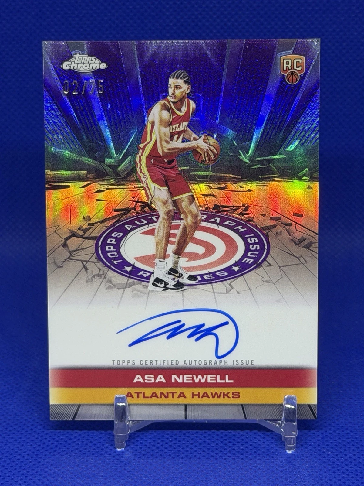 Asa Newell 2025 Topps Chrome Basketball card