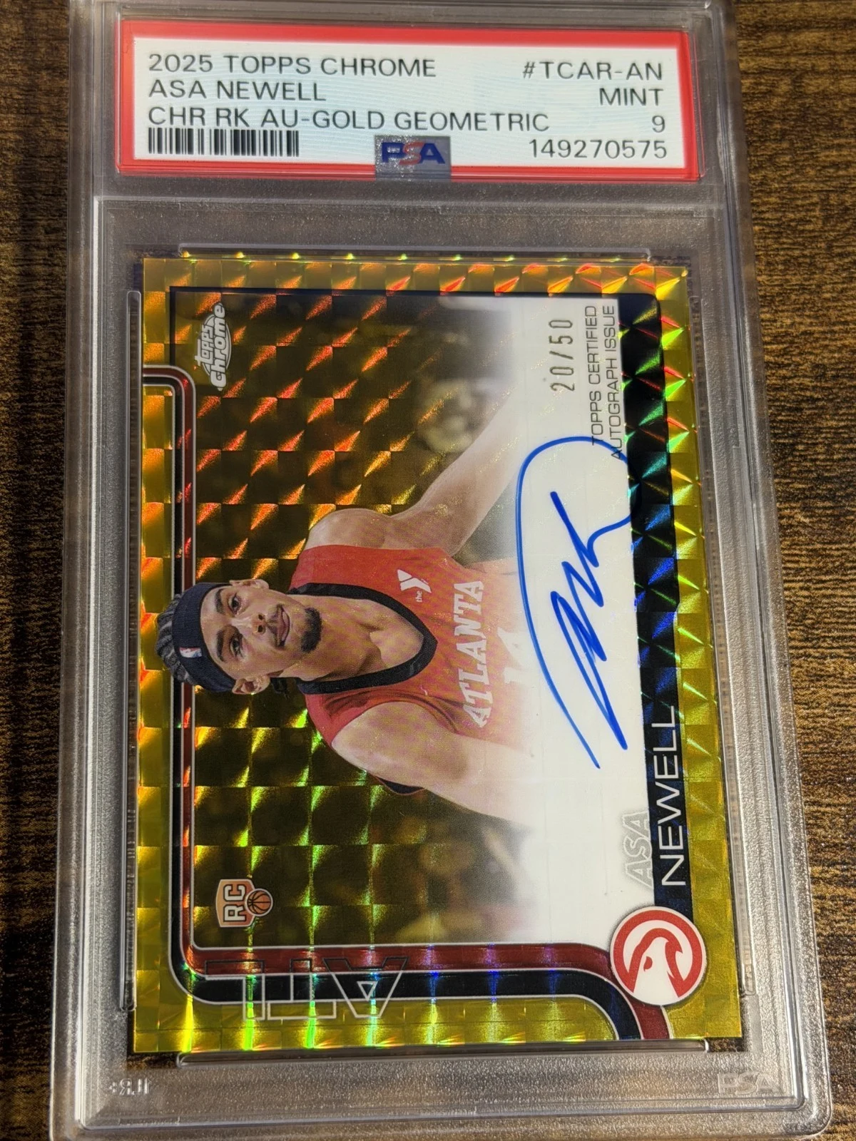 Asa Newell 2025 Topps Chrome Basketball card