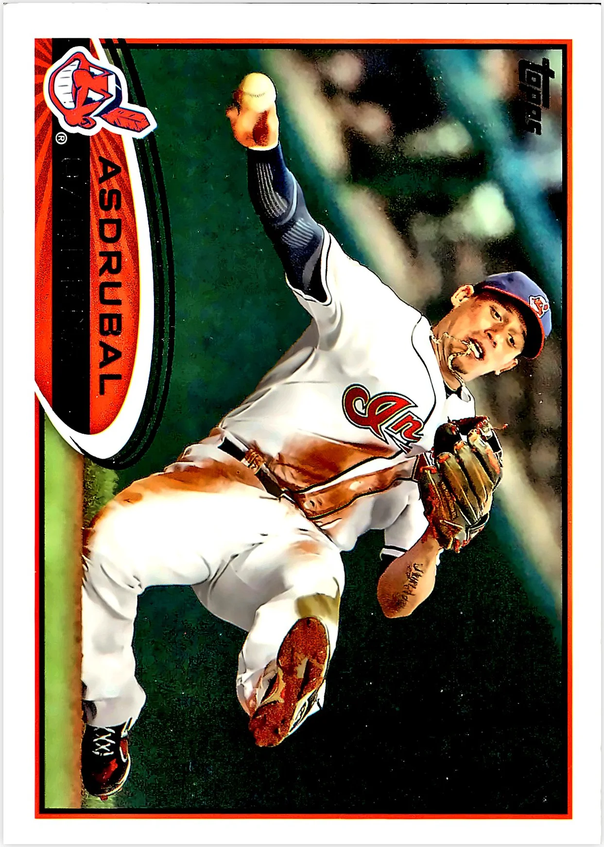 Asdrubal Cabrera 2012 Topps #130 Red baseball card - Front