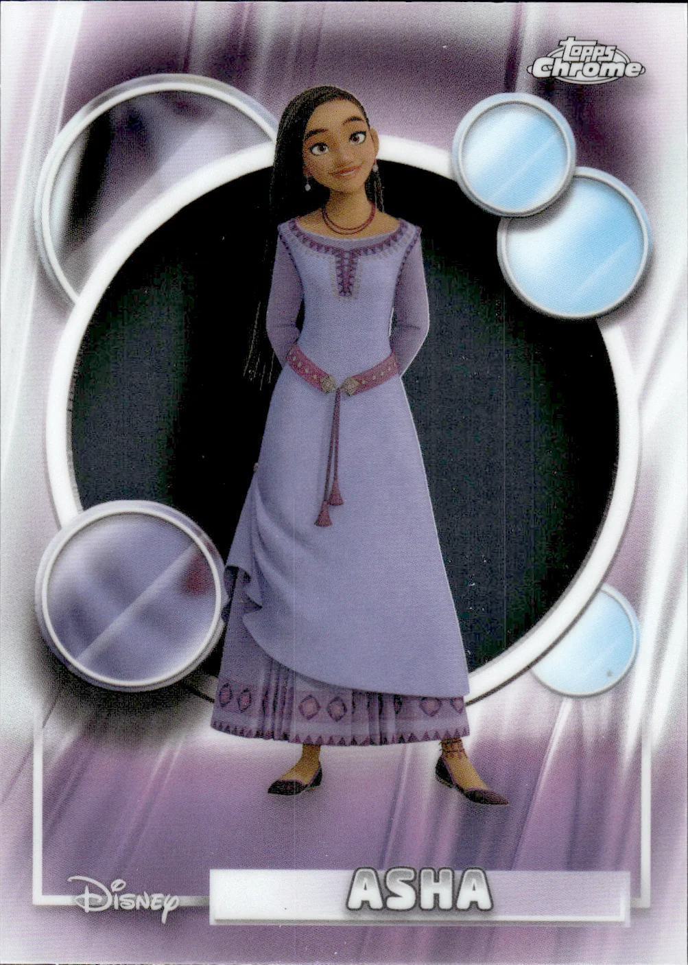 Asha #43 2026 Topps Chrome Disney trading card - Front