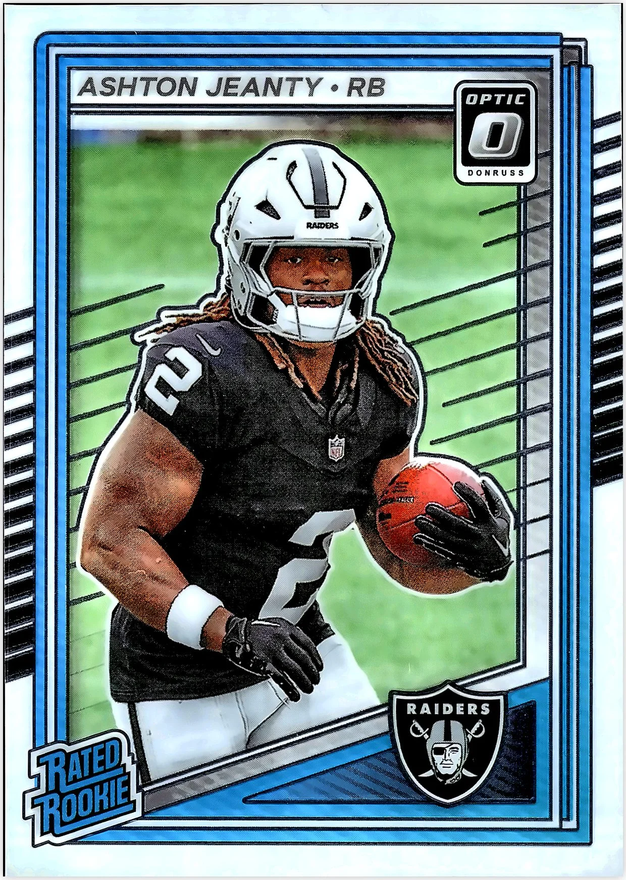 Ashton Jeanty 2025 Donruss Optic #202 football rookie card - Front