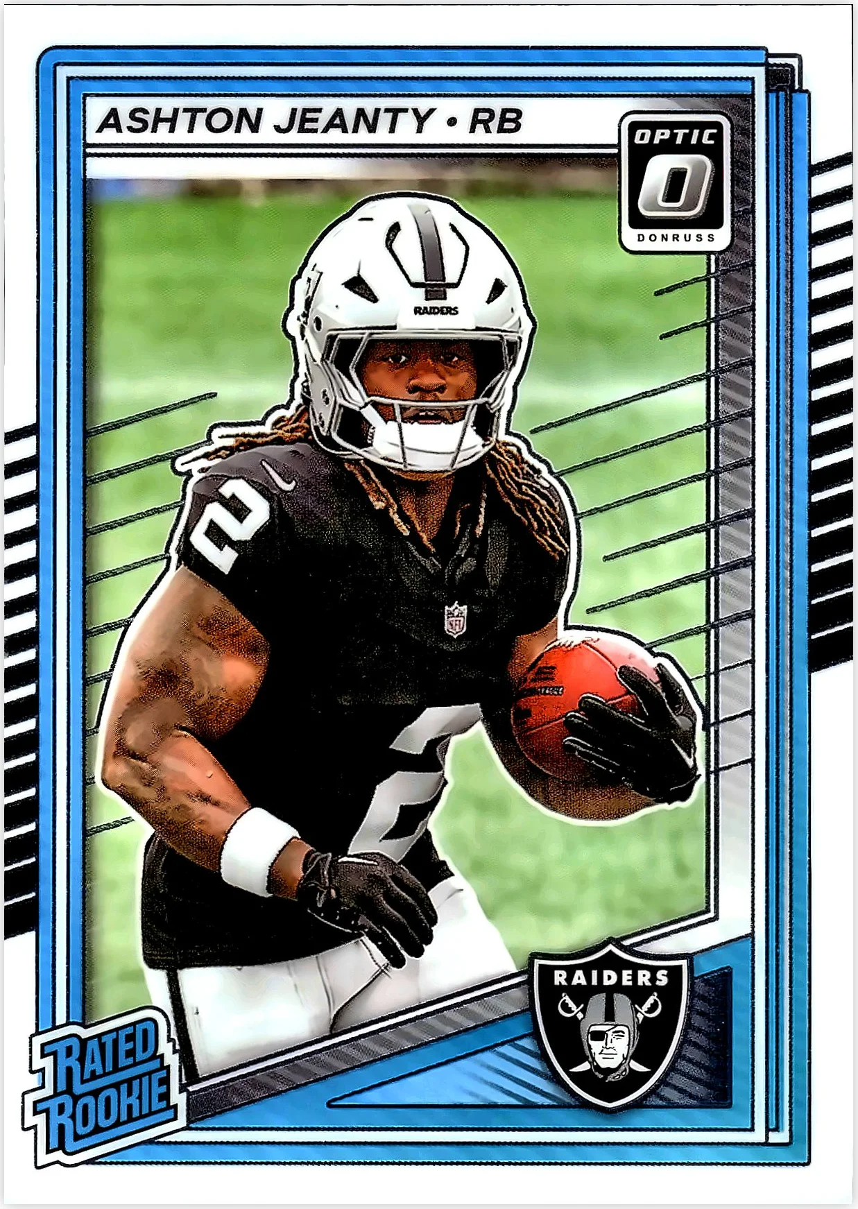 Ashton Jeanty 2025 Donruss Optic #202 football rookie card - Front