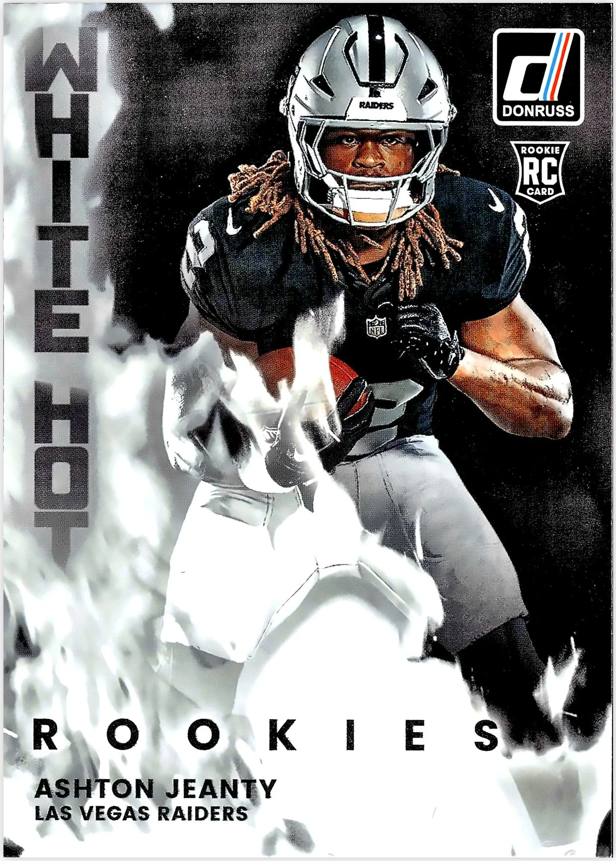 Ashton Jeanty 2025 Donruss #WHR-ASJ White Hot Rookies football card - Front