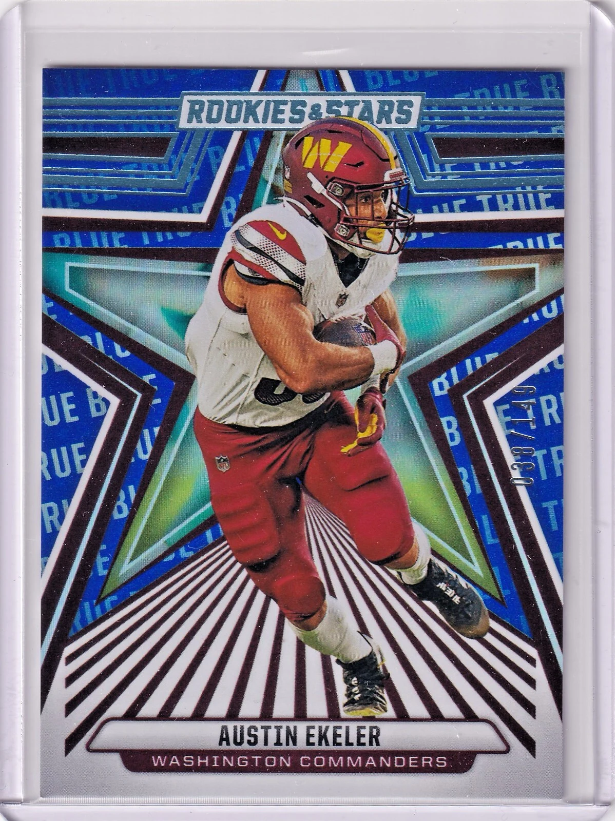 Austin Ekeler #98 2024 Panini Rookies & Stars Football True Blue front