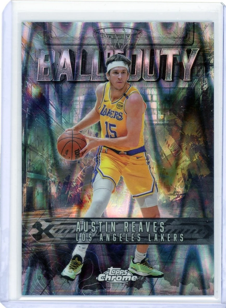 Austin Reaves 2025-26 Topps Chrome card
