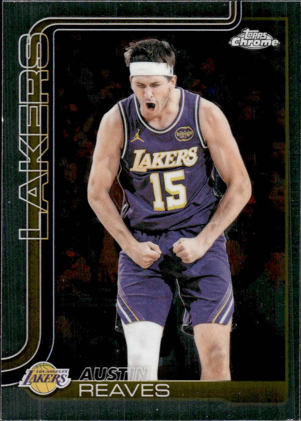 Austin Reaves #54 2025 Topps Chrome Update Basketball basketball card - Front