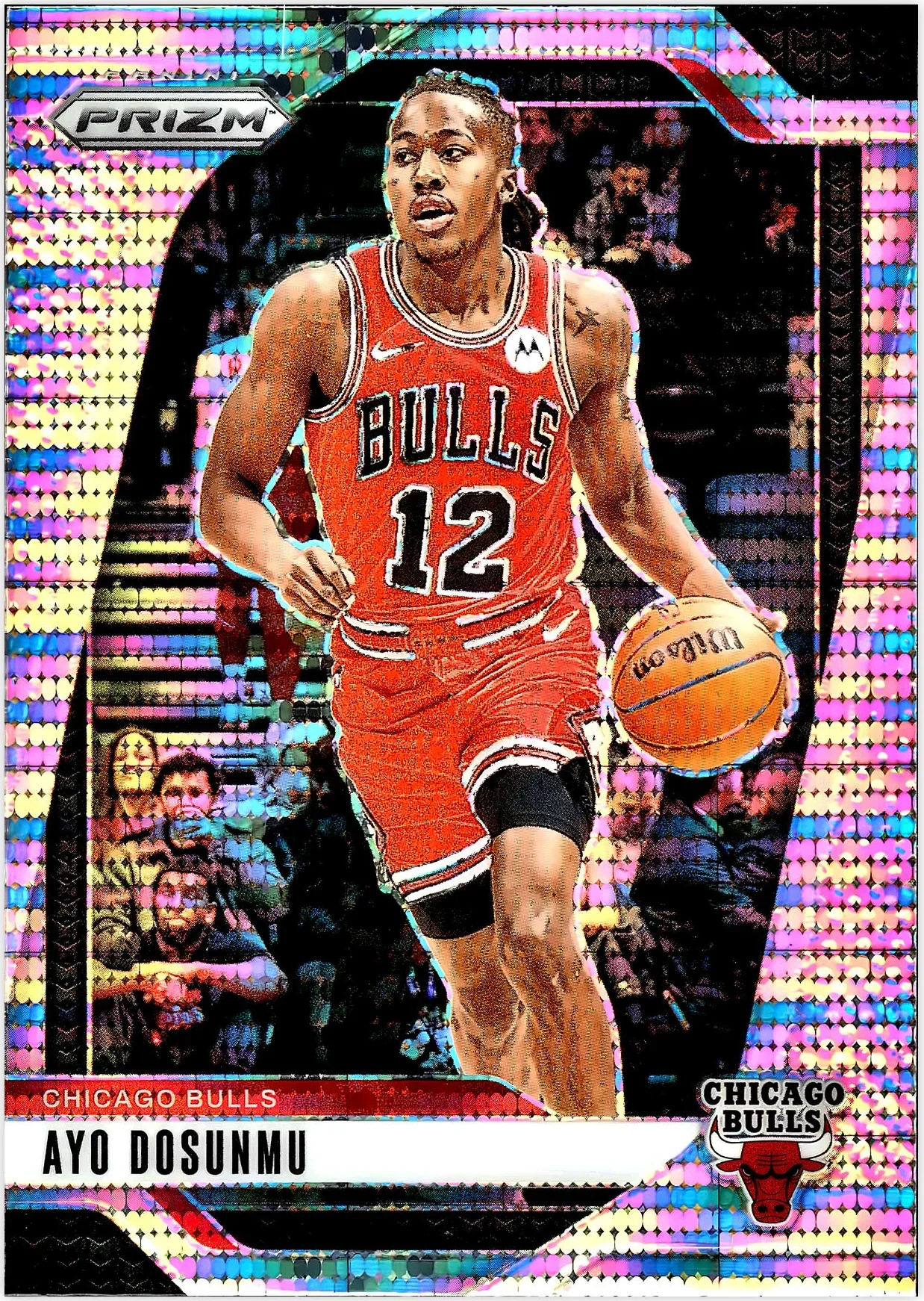 Ayo Dosunmu 2024-25 Panini Prizm #121 Prizms Pulsar basketball card - Front