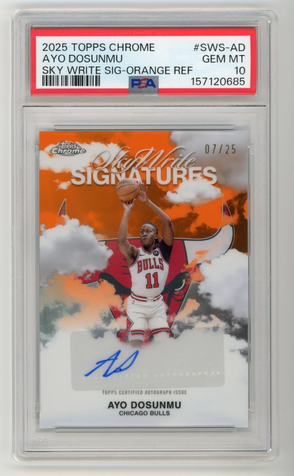 Ayo Dosunmu 2025 Topps Chrome Basketball card
