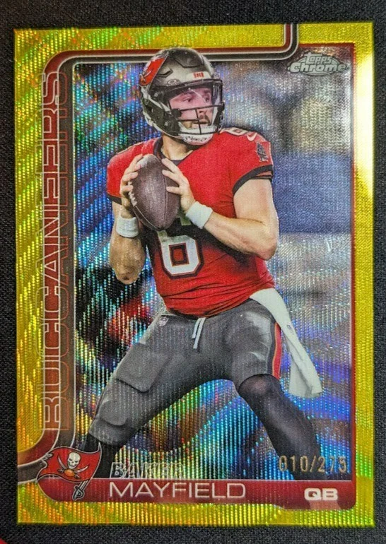 Baker Mayfield 2025 Topps Chrome Football card