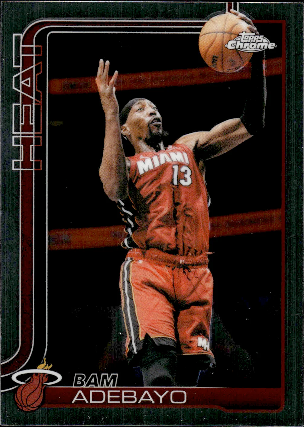 Bam Adebayo #35 2025 Topps Chrome Update Basketball basketball card - Front