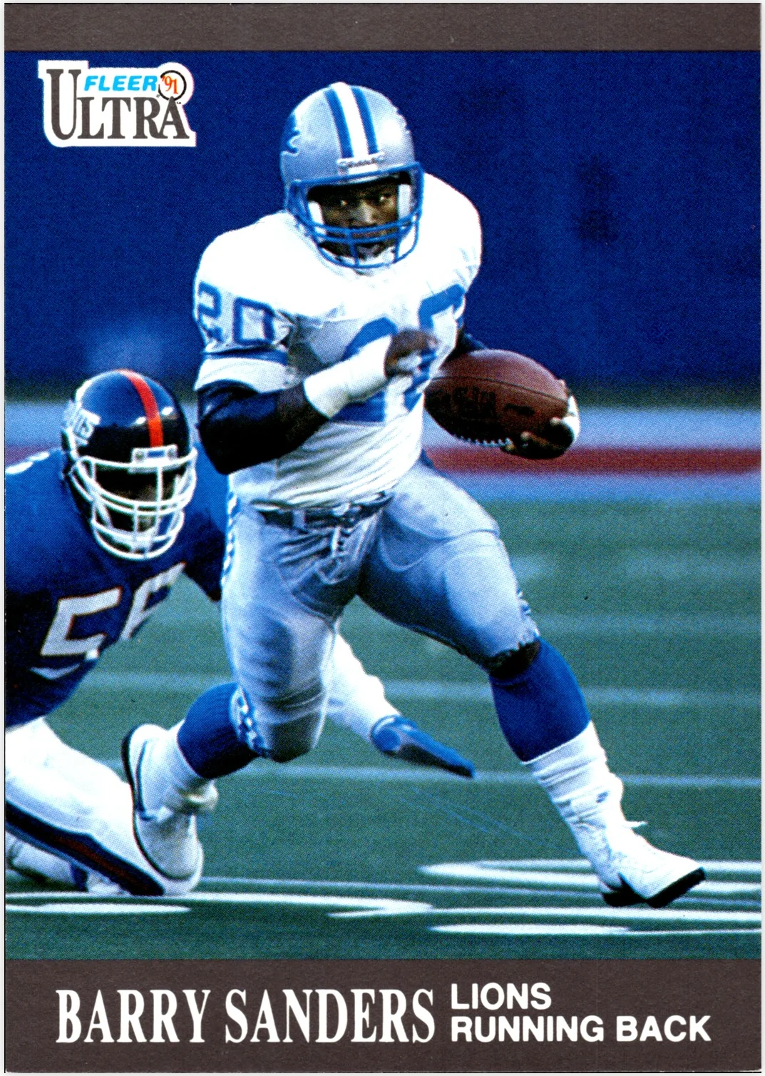 Barry Sanders 1991 Ultra #169 football card - Front