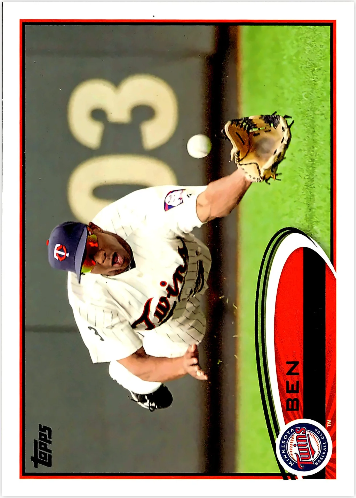 Ben Revere 2012 Topps #62 Blue baseball card - Front