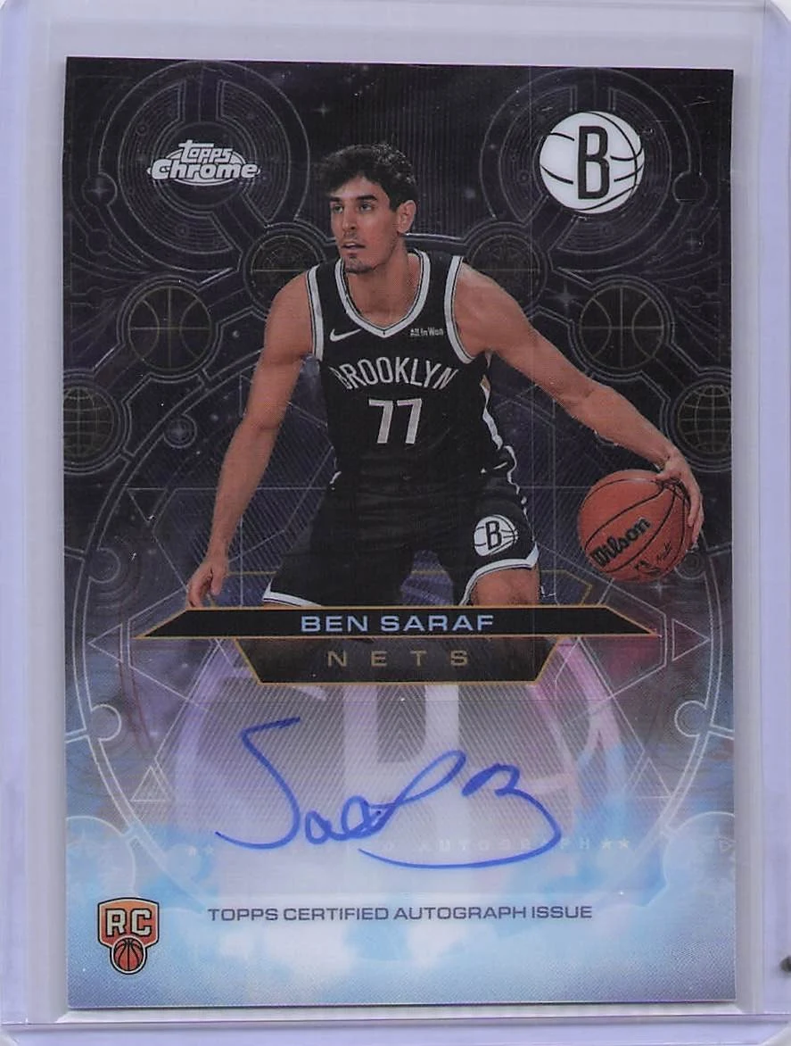 Ben Saraf 2025-26 Topps Chrome card