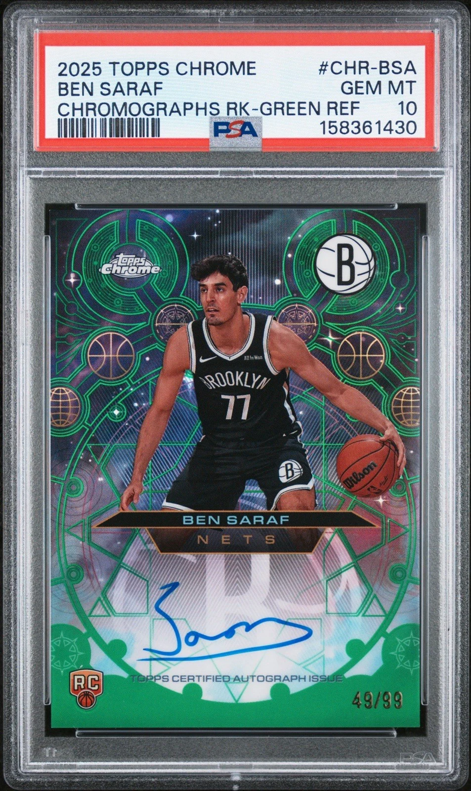 Ben Saraf 2025 Topps Chrome Basketball card