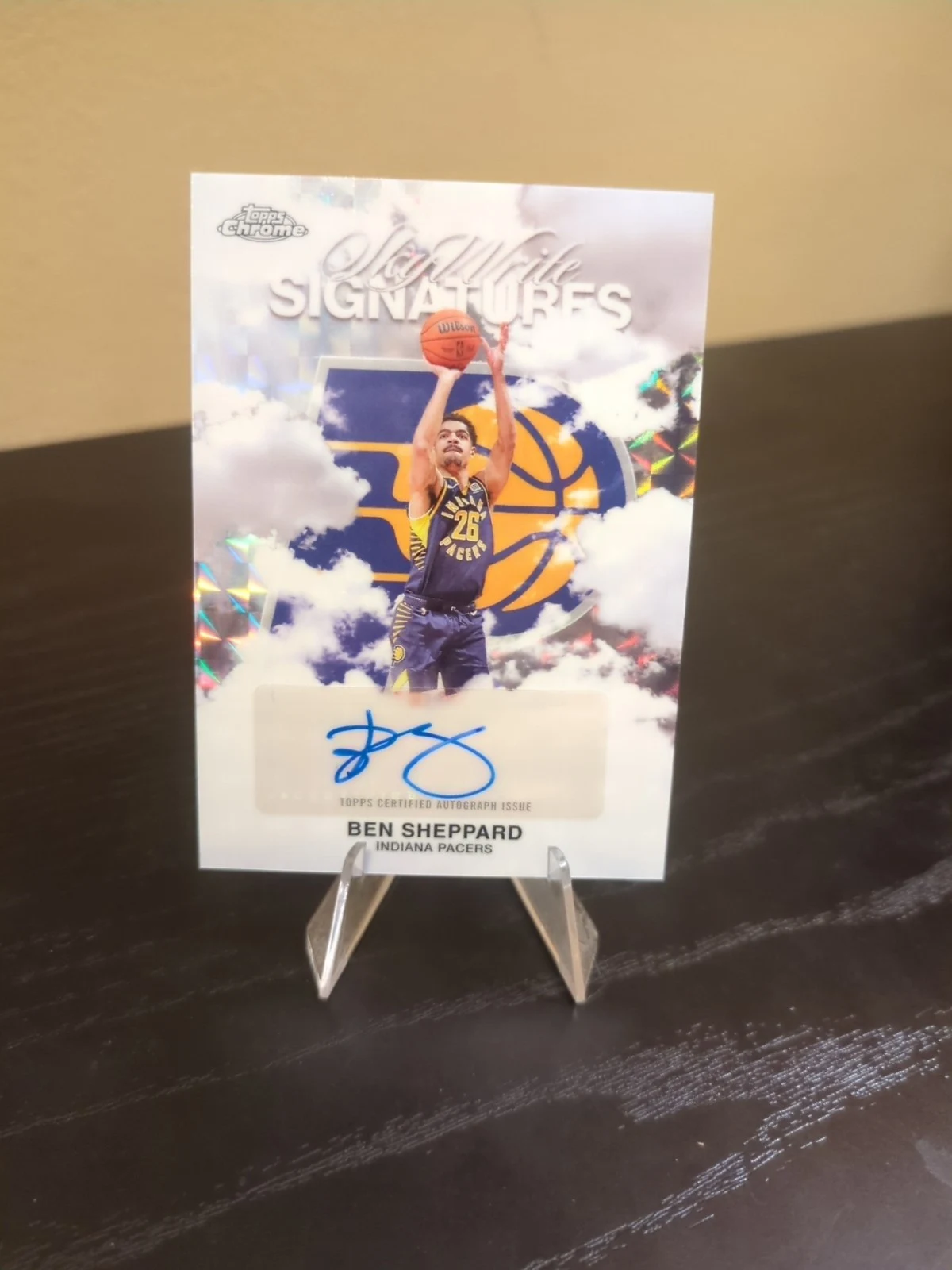 Ben Sheppard 2025-26 Topps Chrome card
