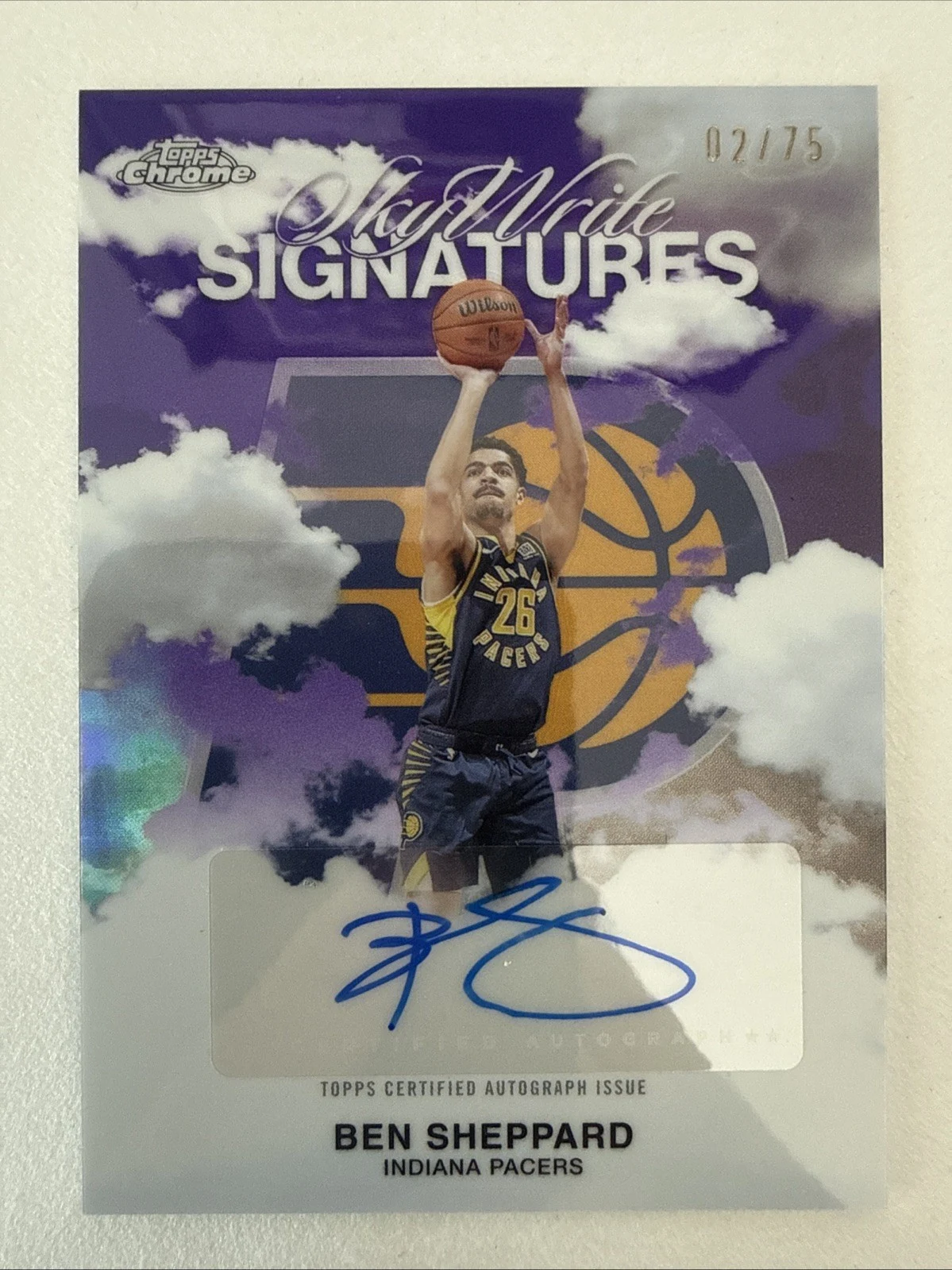 Ben Sheppard 2025 Topps Chrome Basketball card