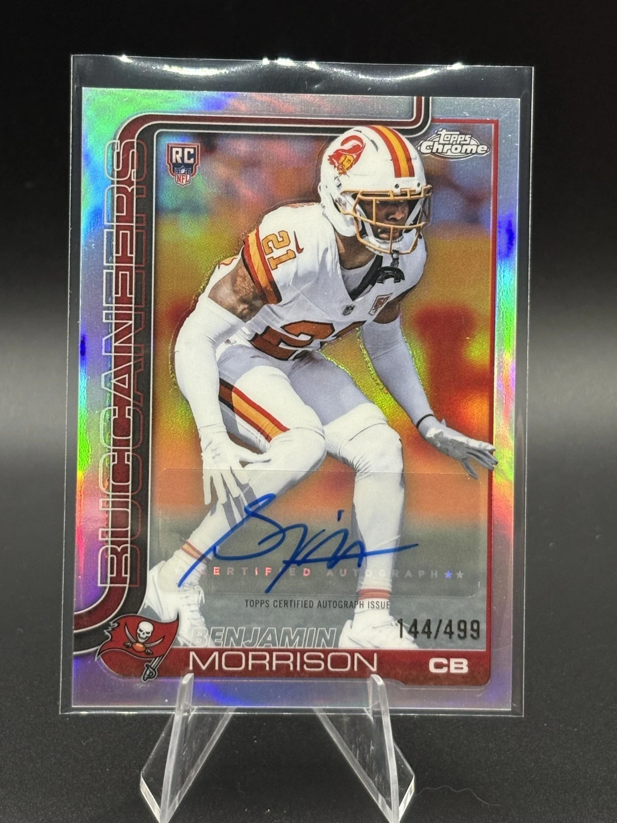 Benjamin Morrison 2025 Topps Chrome Football card