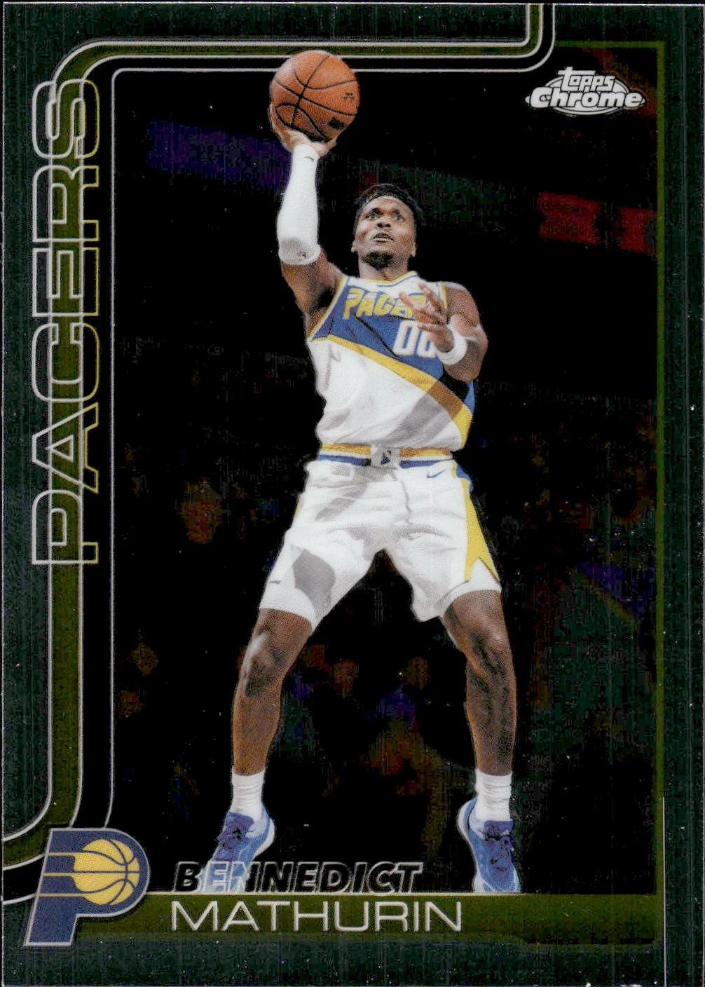 Bennedict Mathurin #133 2025 Topps Chrome Update Basketball basketball card - Front