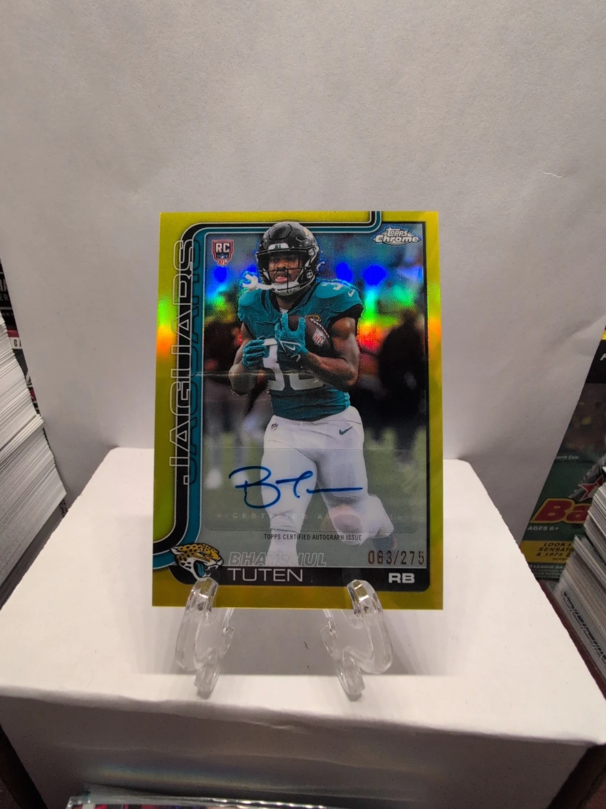Bhayshul Tuten 2025 Topps Chrome Football card