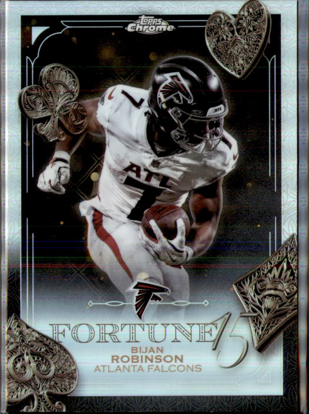 Bijan Robinson 2025 Topps Chrome Football card