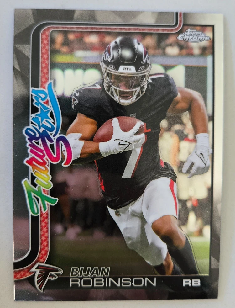 Bijan Robinson 2025 Topps Chrome Football card