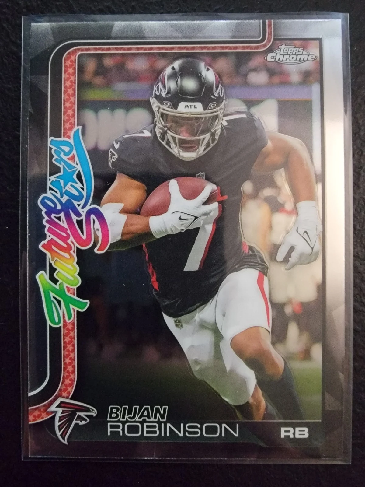 Bijan Robinson 2025 Topps Chrome Football card