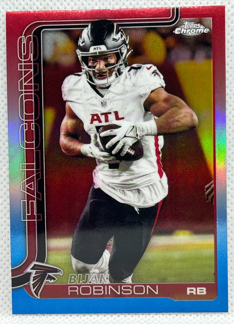 Bijan Robinson 2025 Topps Chrome Football card