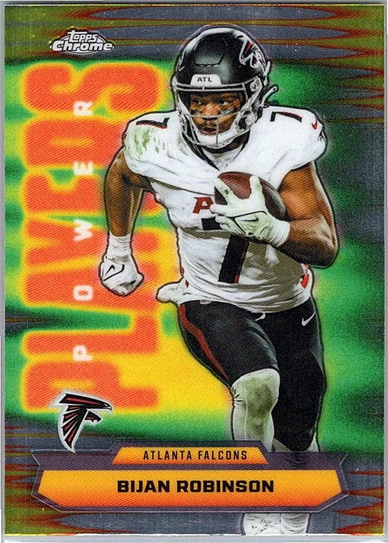Bijan Robinson 2025 Topps Chrome Football card