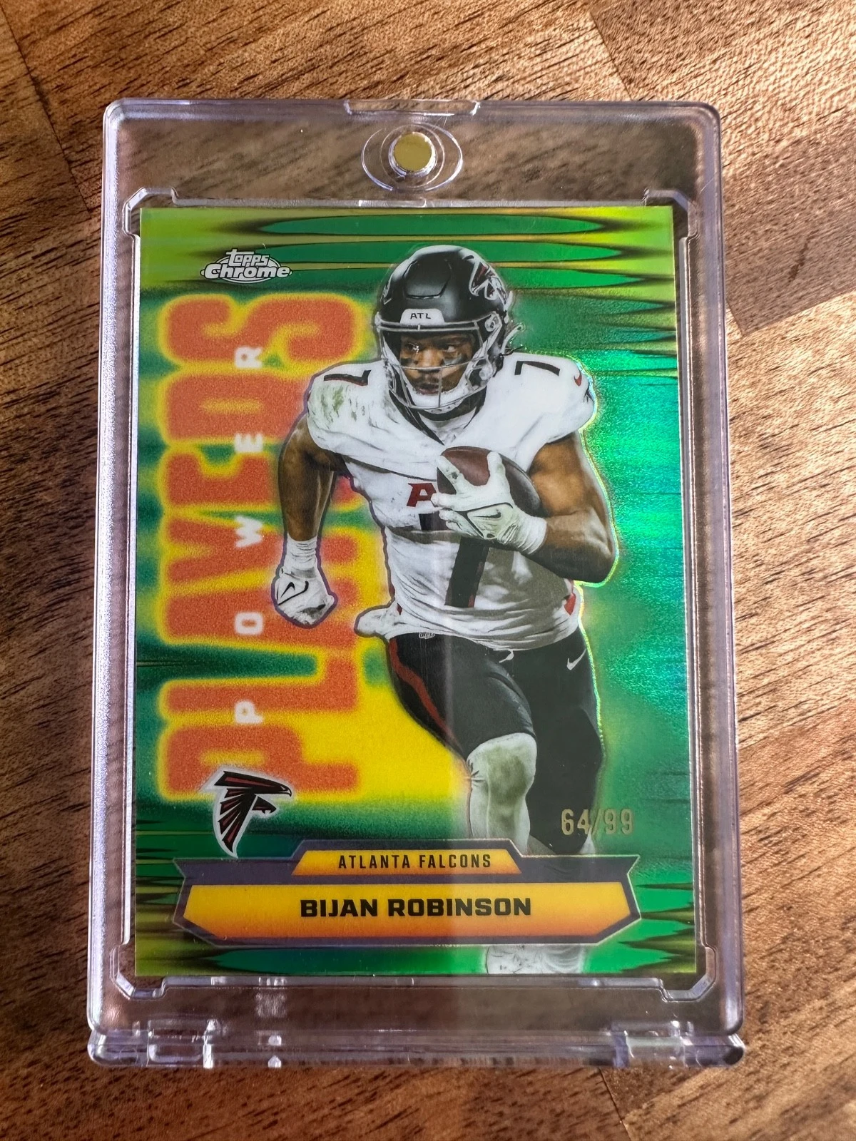 Bijan Robinson 2025 Topps Chrome Football card