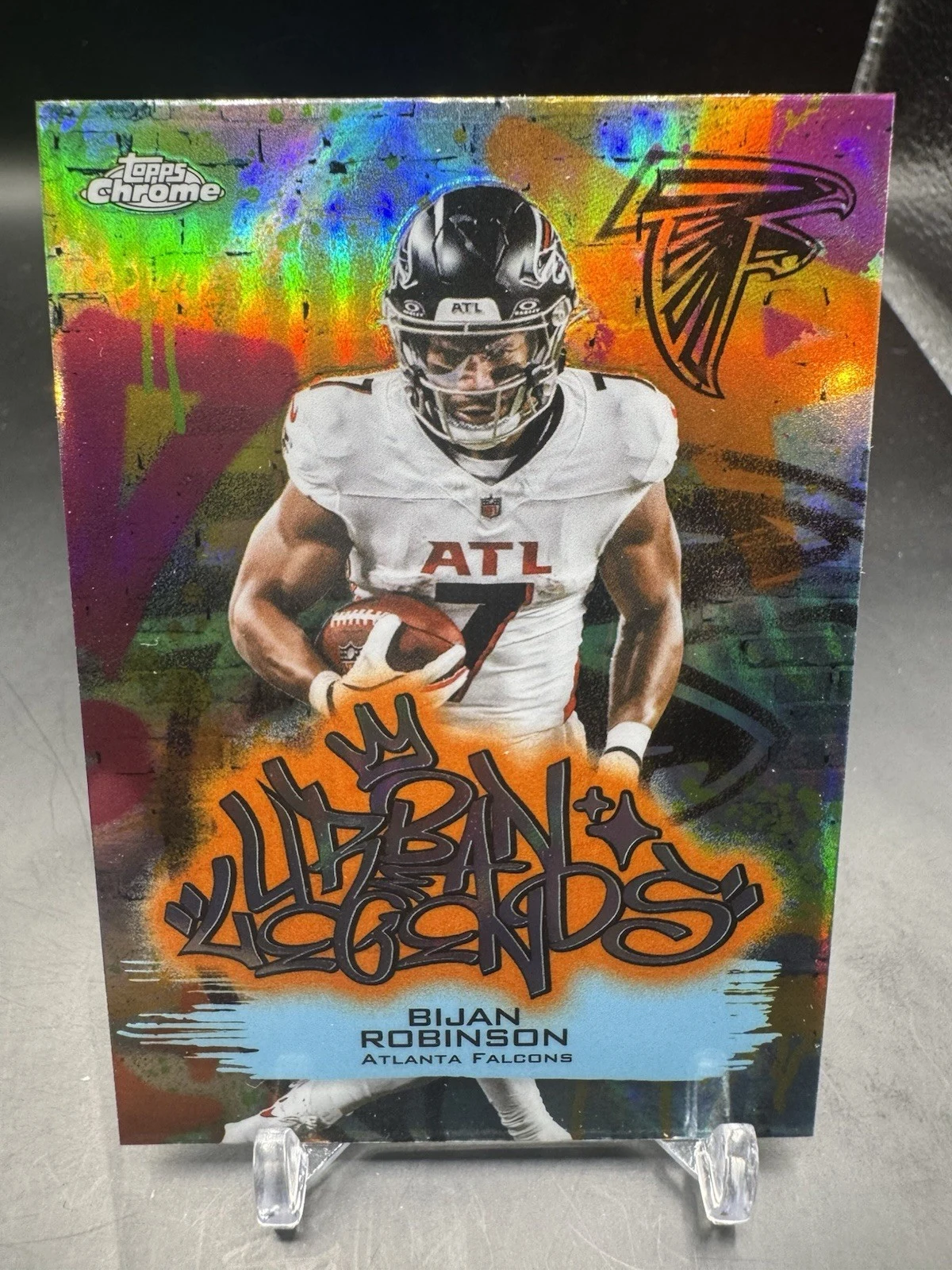 Bijan Robinson 2025 Topps Chrome Football card
