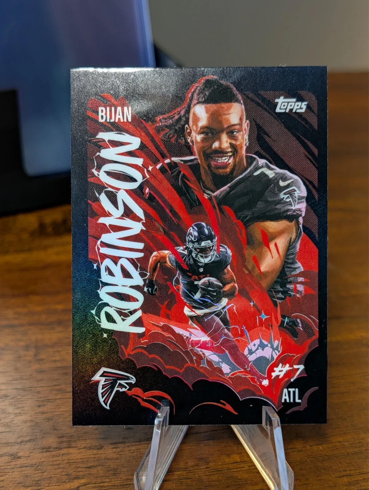 Bijan Robinson 2025 Topps Chrome Football card