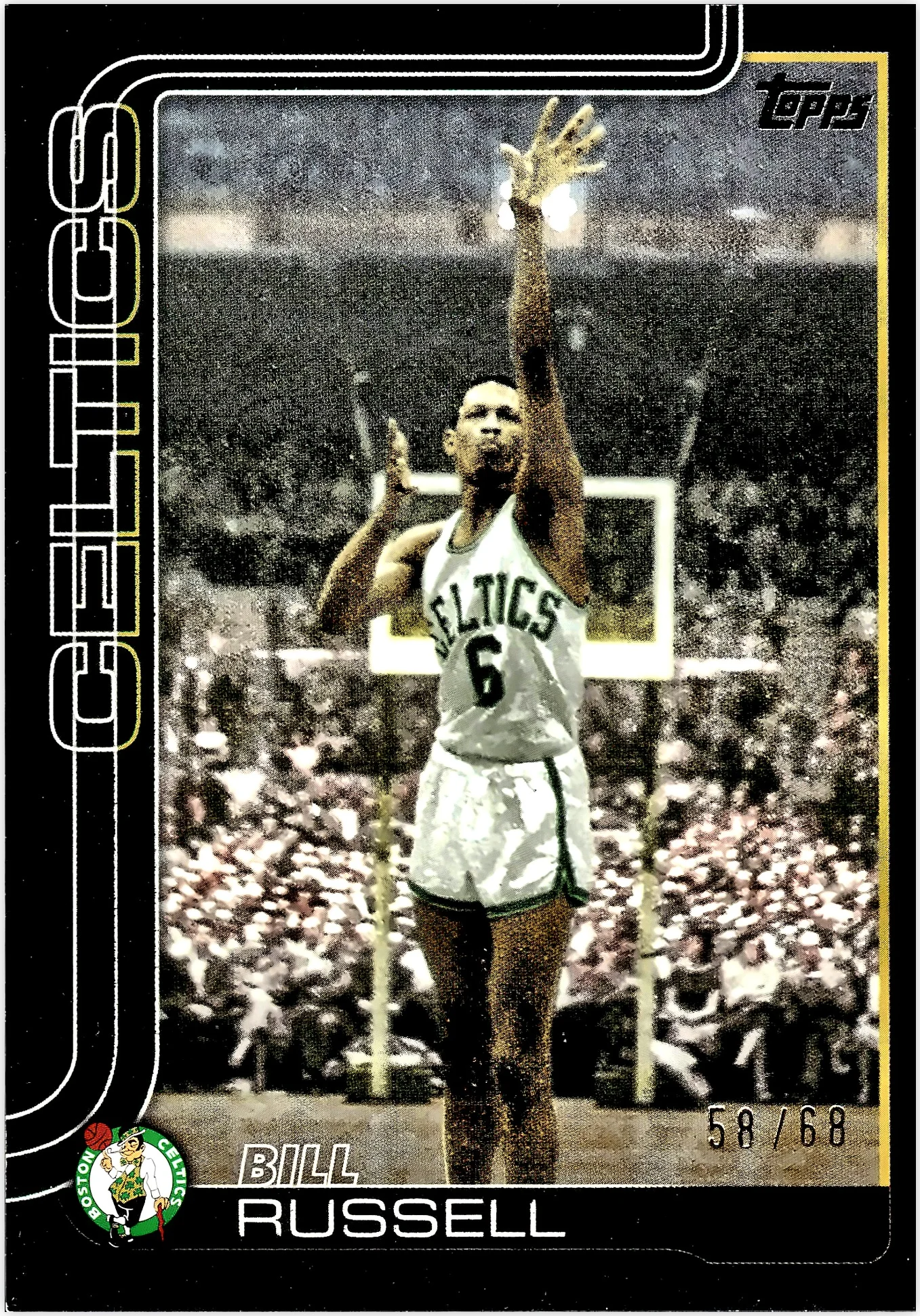 Bill Russell 2025-26 Topps #251 Black basketball card - Front