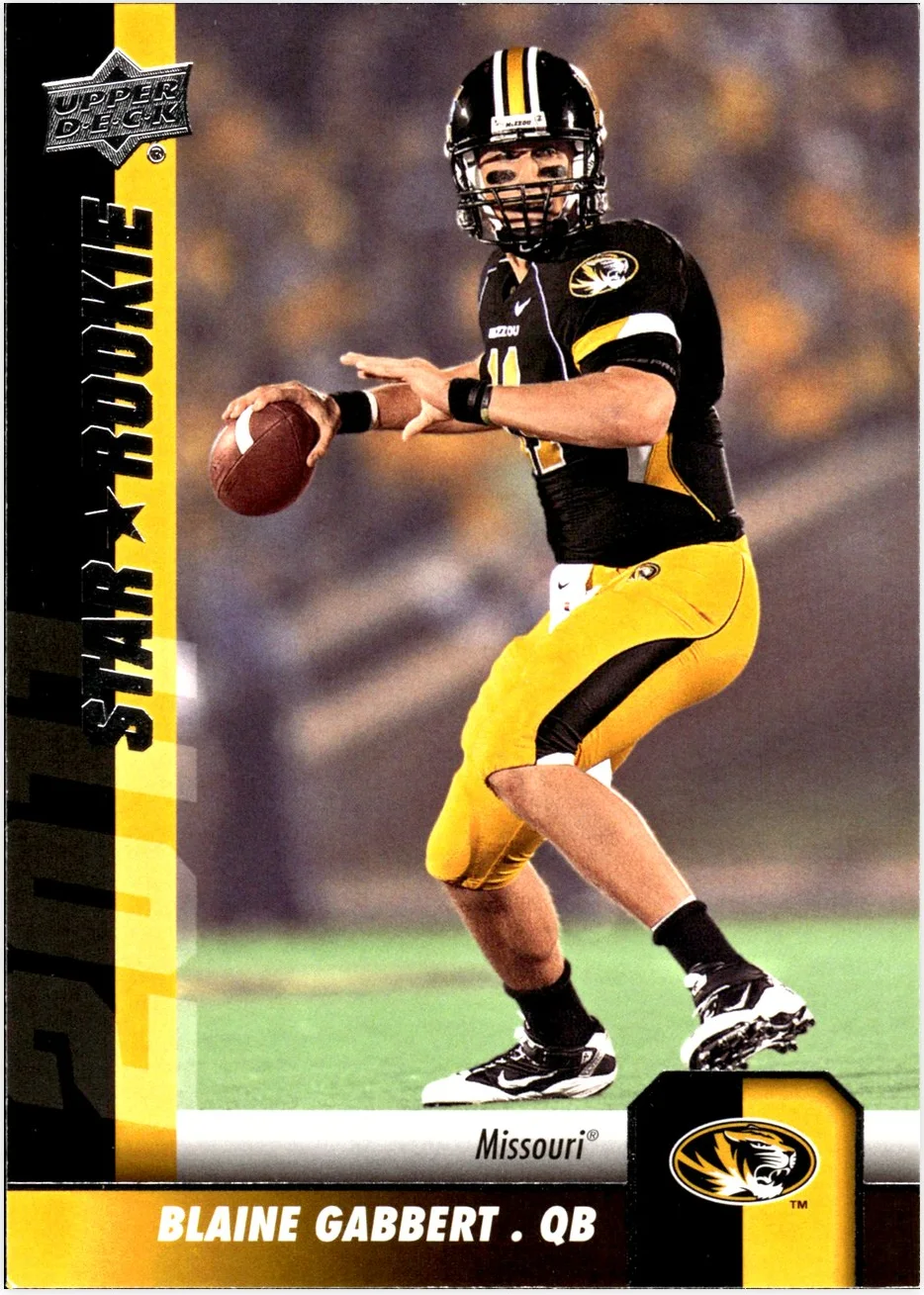 Blaine Gabbert Rookie Card 2011 Upper Deck #180 football rookie card - Front