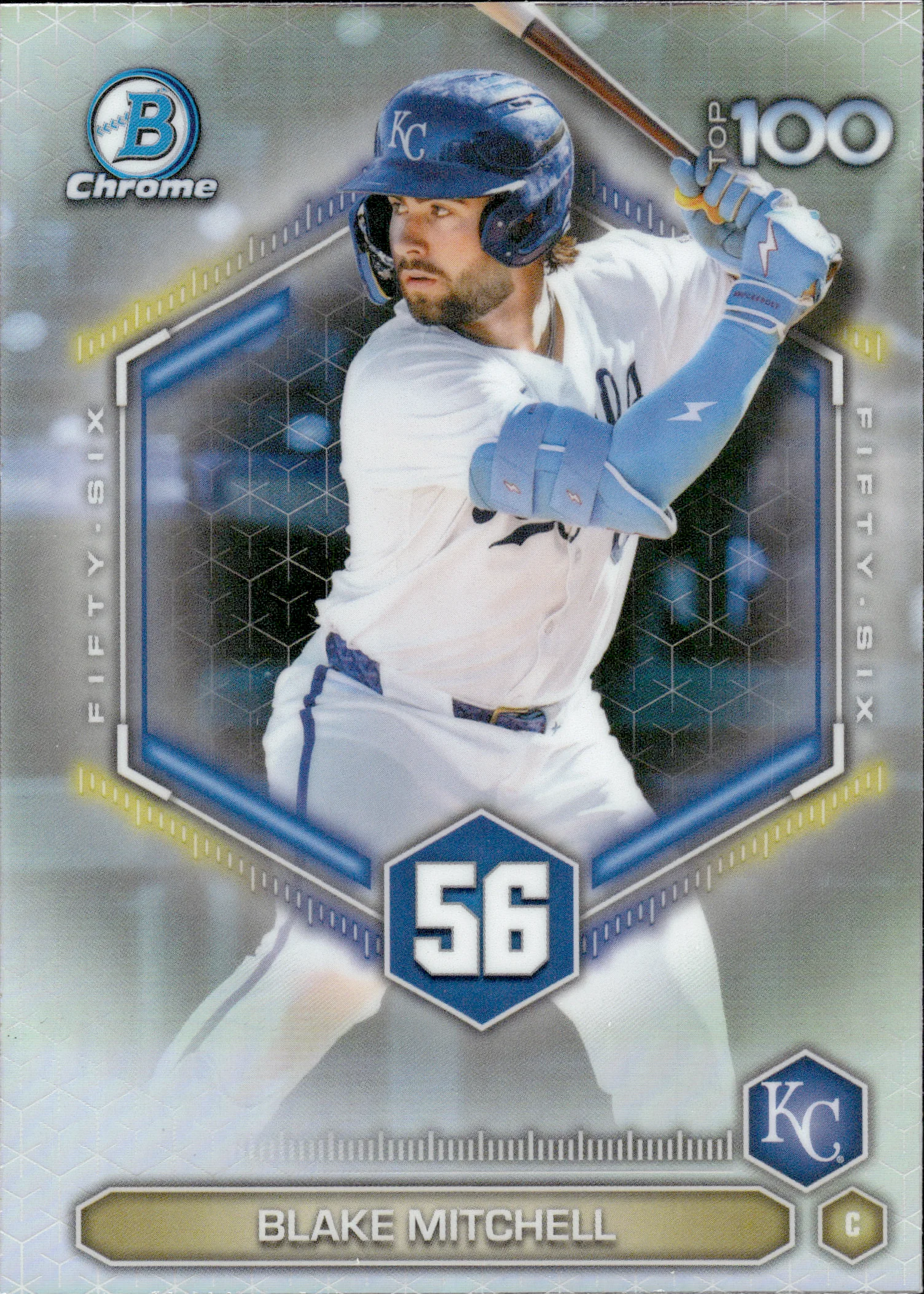 Blake Mitchell #BTP-56 2026 Topps Bowman Chrome Baseball Top 100 baseball card - Front