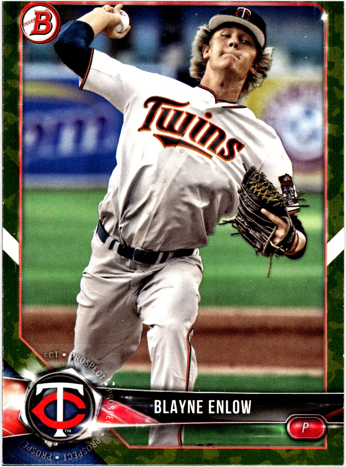 Blayne Enlow 2018 Bowman #BCP141 baseball card - Front