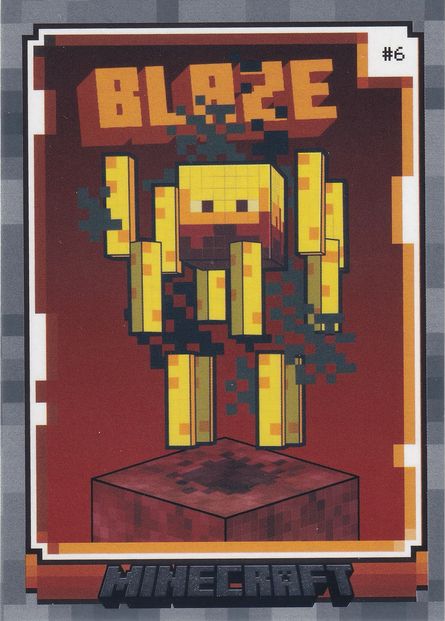 Blaze 2024 Minecraft #6 Stone trading card - Front