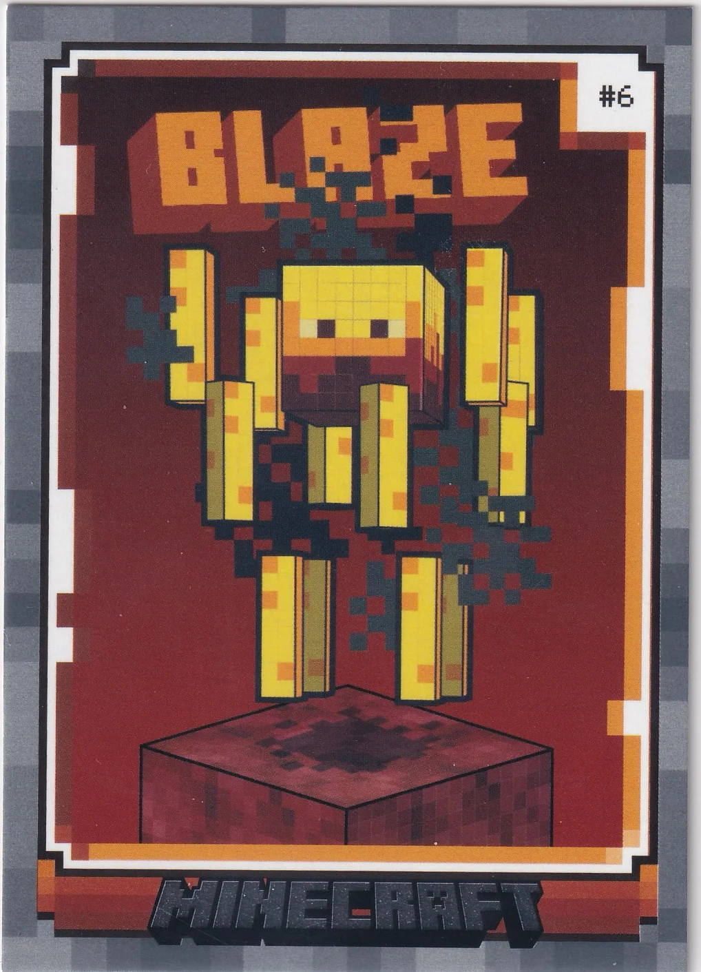 Blaze 2024 Panini Minecraft #6 trading card - Front