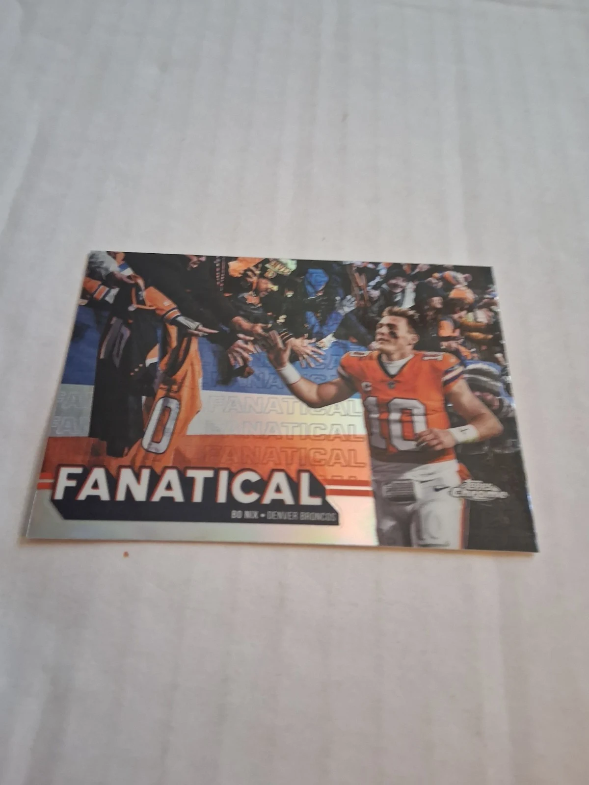 Bo Nix 2025 Topps Chrome Football card