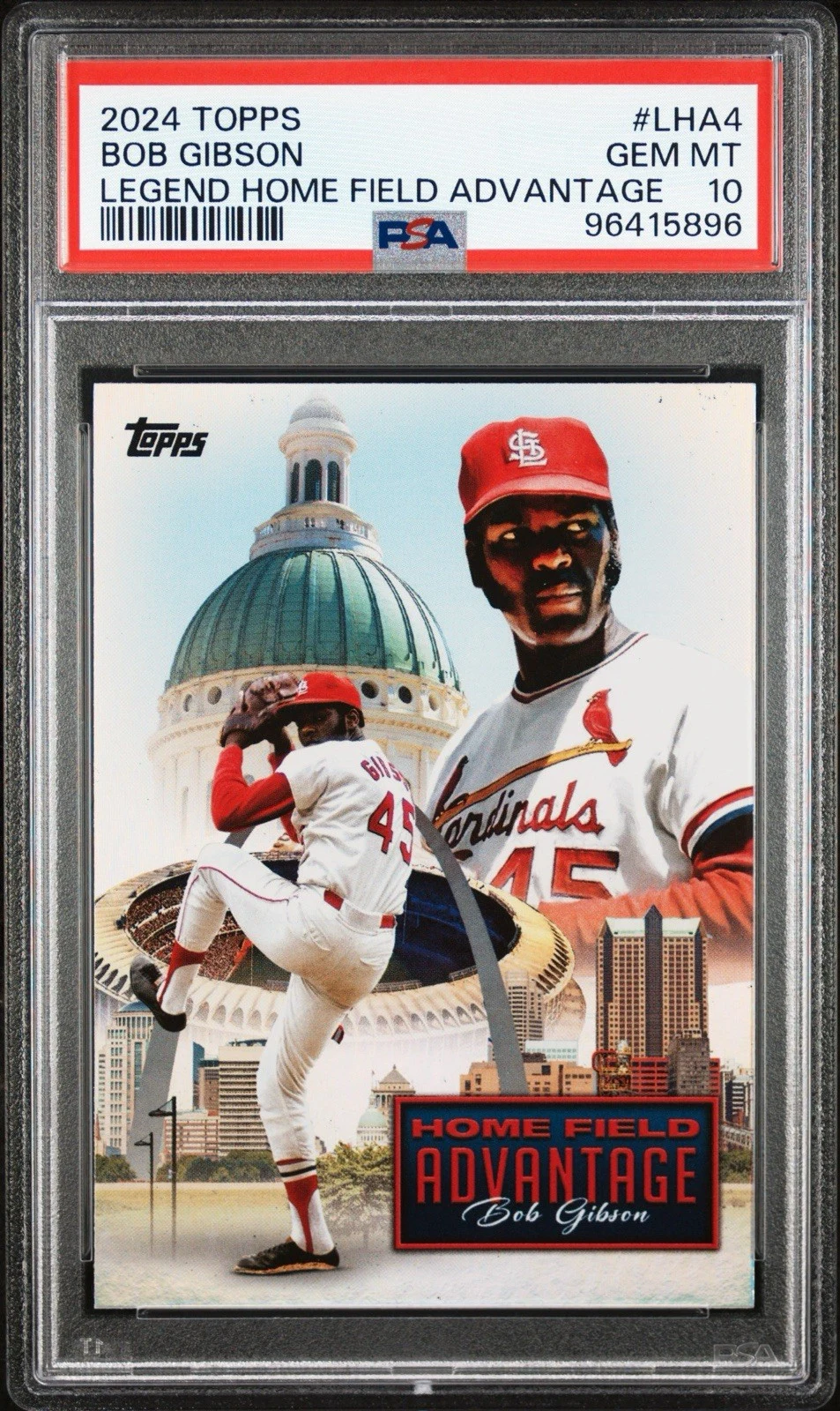 Bob Gibson #LHA-4 2024 Topps Baseball Legendary Home Field Advantage front