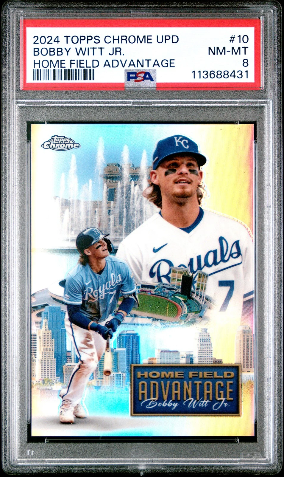 Bobby Witt Jr. #HFAC-10 2024 Topps Chrome Update Baseball Home Field Advantage front