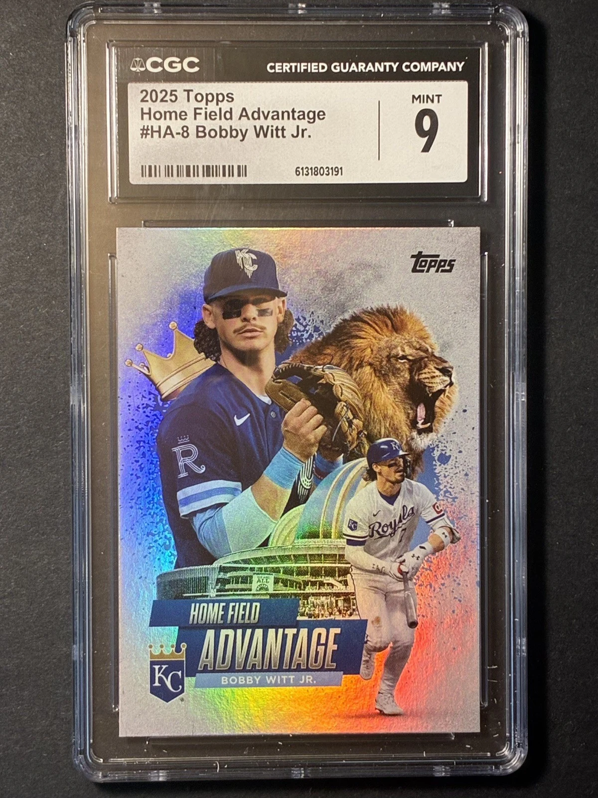 Bobby Witt Jr. #HA-8 2025 Topps Chrome Baseball Home Field Advantage front